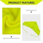 Hi-Vis Reflective Hoodie with Detachable Hat for Women