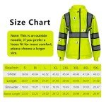 Hi-Vis Reflective Hoodie with Detachable Hat for Women