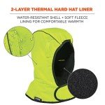 Ergodyne 2-Layer Lime Winter Hard Hat Liner
