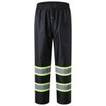 Hi-Vis Waterproof Rain Pants with Reflective Safety