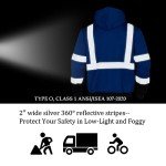 High Visibility Reflective Safety Hoodie for Men