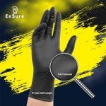Heavy Duty Black Nitrile Exam Gloves - 100 Count