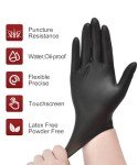 Black Nitrile Disposable Gloves for Outdoor Use - 50 Pcs
