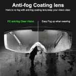 Mozeeda Anti-Fog Safety Glasses with Adjustable Fit
