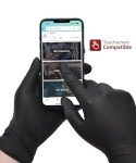 Black Nitrile Disposable Gloves for Outdoor Use - 50 Pcs