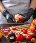 Black Nitrile Disposable Gloves for Outdoor Use - 50 Pcs