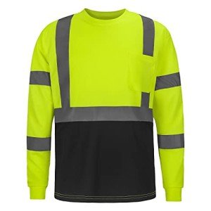 High Visibility Class 3 Long Sleeve Safety Shirt