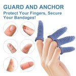 Dimora 60Pcs Blue Finger Cots for Protection
