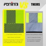 Hi-Vis Reflective Long Sleeve Safety Shirts - 3 Pack