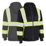 Hi-Vis Women's Reflective Hoodie with Detachable Hat