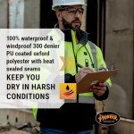 Hi-Vis Waterproof Heated Safety Jacket for Men