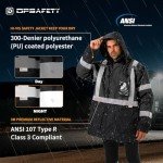 Heated Hi-Vis Jacket with Detachable Hood