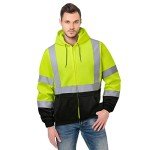 Men's Class 3 High Visibility Reflective Hoodie 2XL