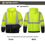Men's Class 3 High Visibility Reflective Hoodie 2XL