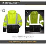 Men's Class 3 High Visibility Reflective Hoodie 2XL
