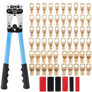 Battery Cable Lug Crimping Tool with Wire Lugs