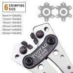 Battery Cable Lug Crimping Tool with Wire Lugs
