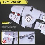 Wire Rope Crimping Tool with Crimping Loop Sleeve Kit