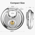 Heavy Duty Waterproof Stainless Steel Padlock with Keys