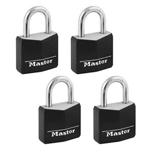 Weatherproof Brass Padlock Set - 4-Pack