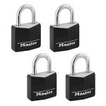 Weatherproof Brass Padlock Set - 4-Pack