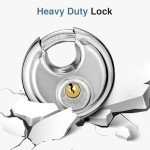 Heavy Duty Waterproof Stainless Steel Padlock with Keys