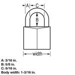 Weatherproof Brass Padlock Set - 4-Pack