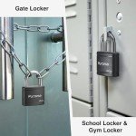 Puroma 2-Pack 40mm Keyed Padlocks (Black)