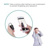 ZHEGE 4-Digit Outdoor Combination Lock - Dark Green