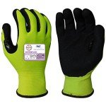 Hi-Vis Heavy-Duty Work Gloves with Nitrile Coating