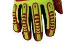 High-Visibility Anti-Impact Work Gloves with Clip