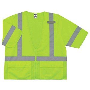 High Visibility Lime Reflective Safety Vest, Size S-M