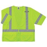 High Visibility Lime Reflective Safety Vest, Size S-M