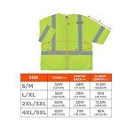 High Visibility Lime Reflective Safety Vest, Size S-M