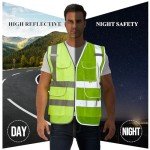 High Visibility Reflective Safety Vest with Pockets