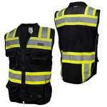 Heavy Duty Safety Vest with Reflective Stripes