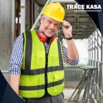 High-Visibility Reflective Safety Vest with Pockets