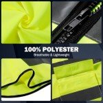 High-Visibility Reflective Safety Vest with Pockets