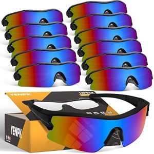 12 Pack Tinted Safety Glasses for Outdoor Protection