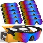 12 Pack Tinted Safety Glasses for Outdoor Protection