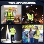 High-Visibility Reflective Safety Vest with Pockets