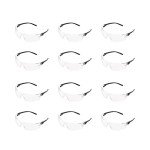 Clear Anti-Fog Safety Glasses, 12-Pack