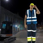 Reflective Blue Safety Vest with 4 Pockets