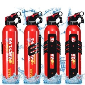 Portable Water-Based Fire Extinguisher Set – 4 Pack