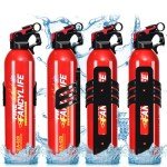 Portable Water-Based Fire Extinguisher Set – 4 Pack