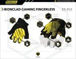 Ironclad Half Finger Gaming Gloves, X-Large
