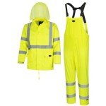 High Visibility Waterproof Rain Gear Set for Men