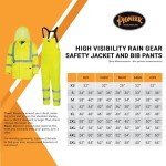 High Visibility Waterproof Rain Gear Set for Men