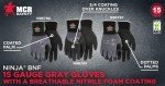 MCR Safety Ninja BNF N96790XXL Work Gloves