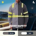 Hi-Vis Flame Resistant Safety Shirt - 3XL
